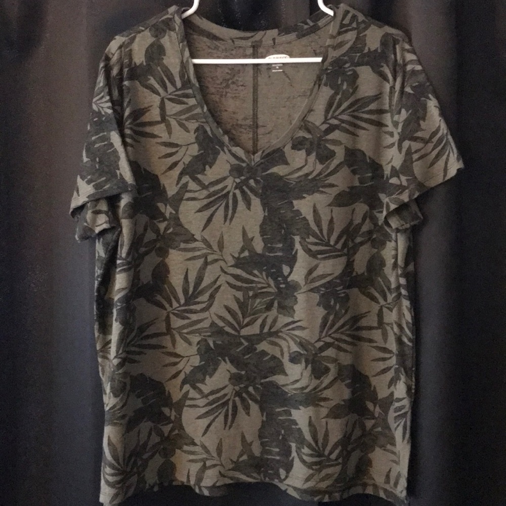 Old Navy olive green boyfriend shirt